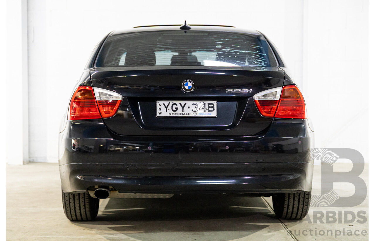 2/2007 BMW 320i Executive E90 4d Sedan Black Sapphire Metallic 2.0L