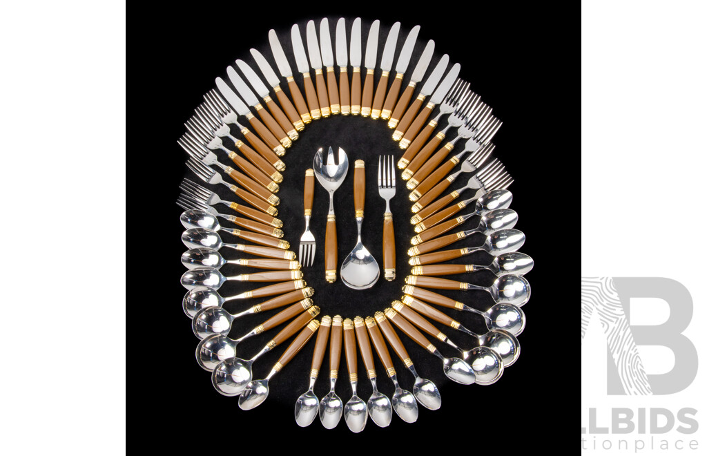 Vintage Laslo for Mikasa 58 Piece Stainless Steel Cutlery Set