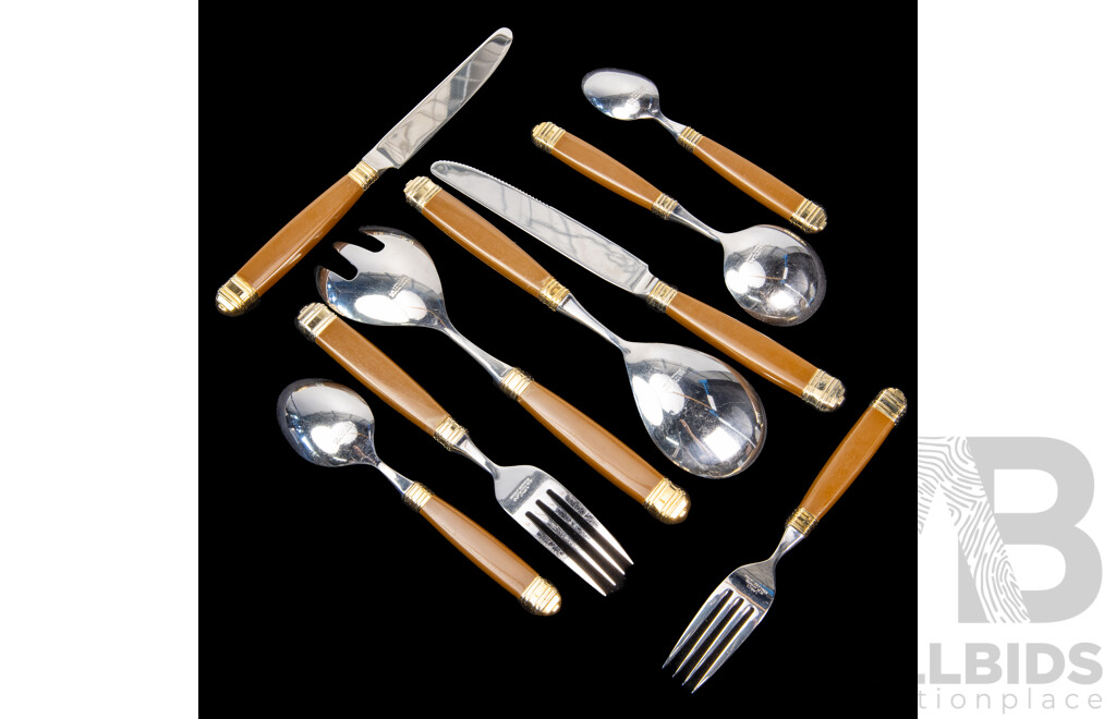 Vintage Laslo for Mikasa 58 Piece Stainless Steel Cutlery Set