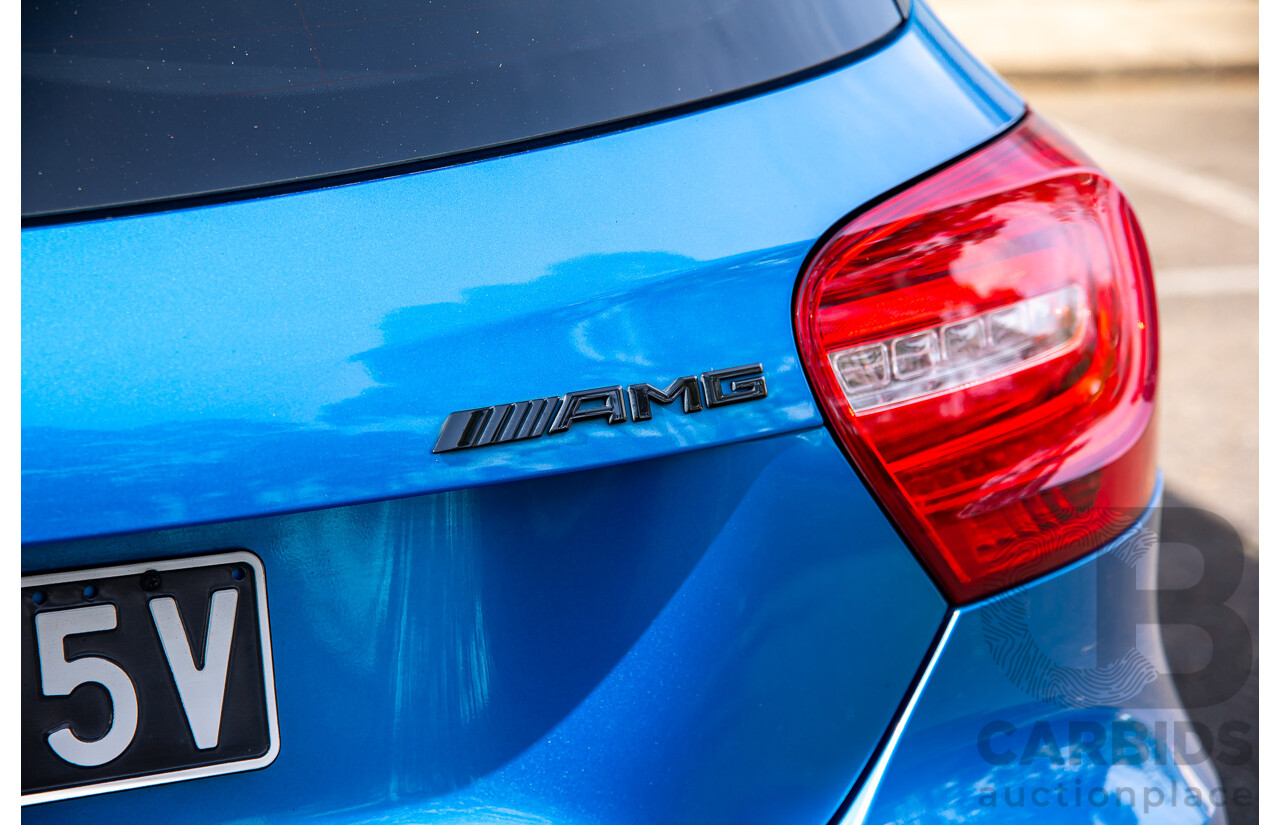 1/2015 Mercedes-Benz A45 AMG 176 MY15 5d Hatchback South Sea Blue Metallic Turbo 2.0L