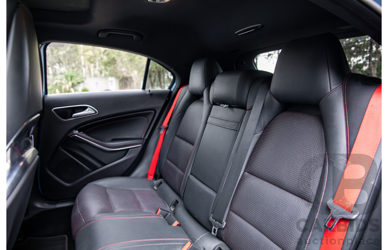 1/2015 Mercedes-Benz A45 AMG 176 MY15 5d Hatchback South Sea Blue Metallic Turbo 2.0L