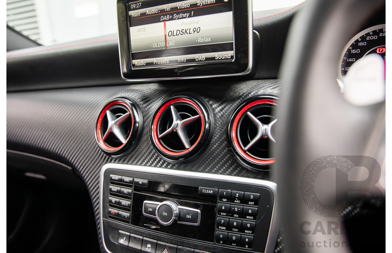 1/2015 Mercedes-Benz A45 AMG 176 MY15 5d Hatchback South Sea Blue Metallic Turbo 2.0L