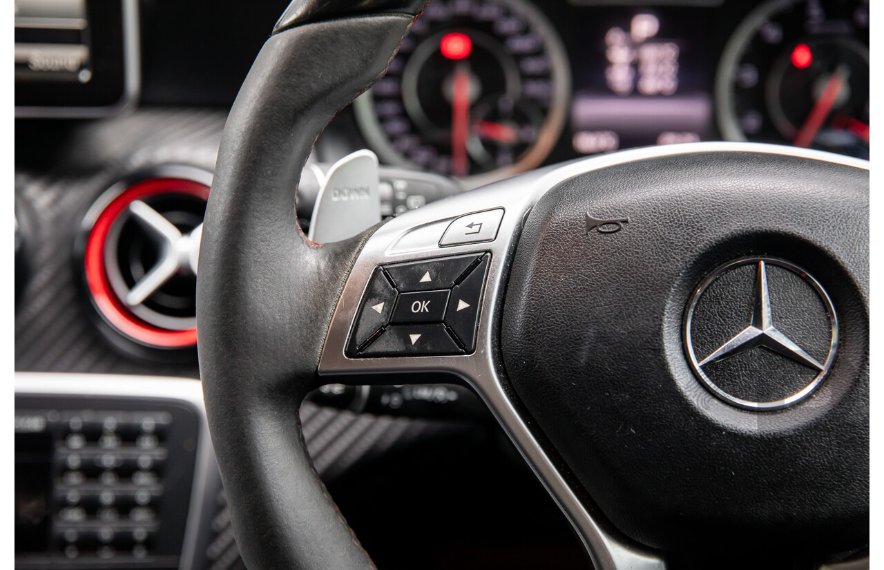 1/2015 Mercedes-Benz A45 AMG 176 MY15 5d Hatchback South Sea Blue Metallic Turbo 2.0L