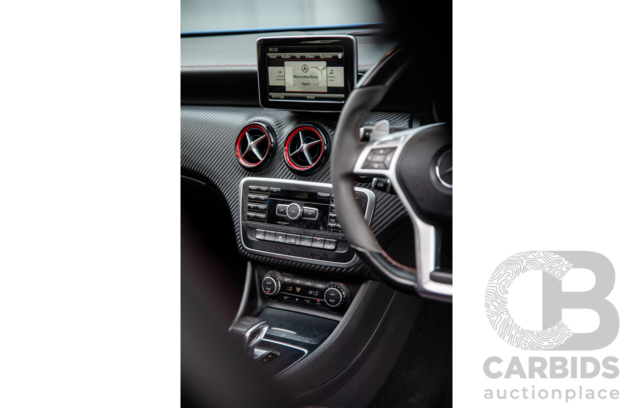 1/2015 Mercedes-Benz A45 AMG 176 MY15 5d Hatchback South Sea Blue Metallic Turbo 2.0L