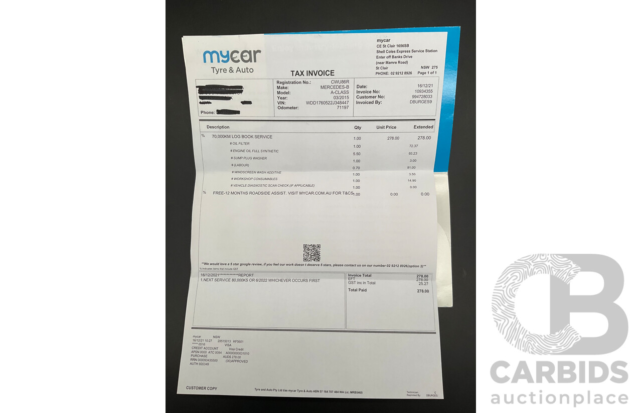 1/2015 Mercedes-Benz A45 AMG 176 MY15 5d Hatchback South Sea Blue Metallic Turbo 2.0L