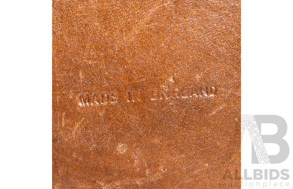 Antique English Leather Stick Stand