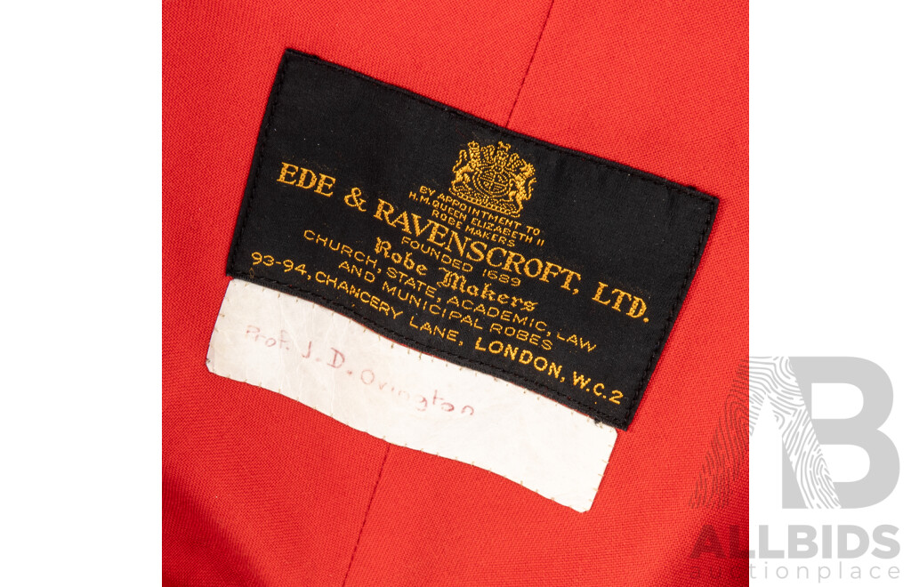 Vintage Boxed Schollars Robe and Mortorboard by Ede & Ravenscroft Ltd