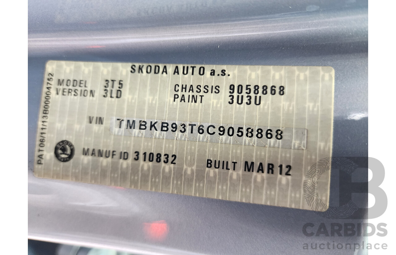 2/2014 Skoda Superb 118 TSI Elegance 3T MY13 4d Wagon Silver 1.8L