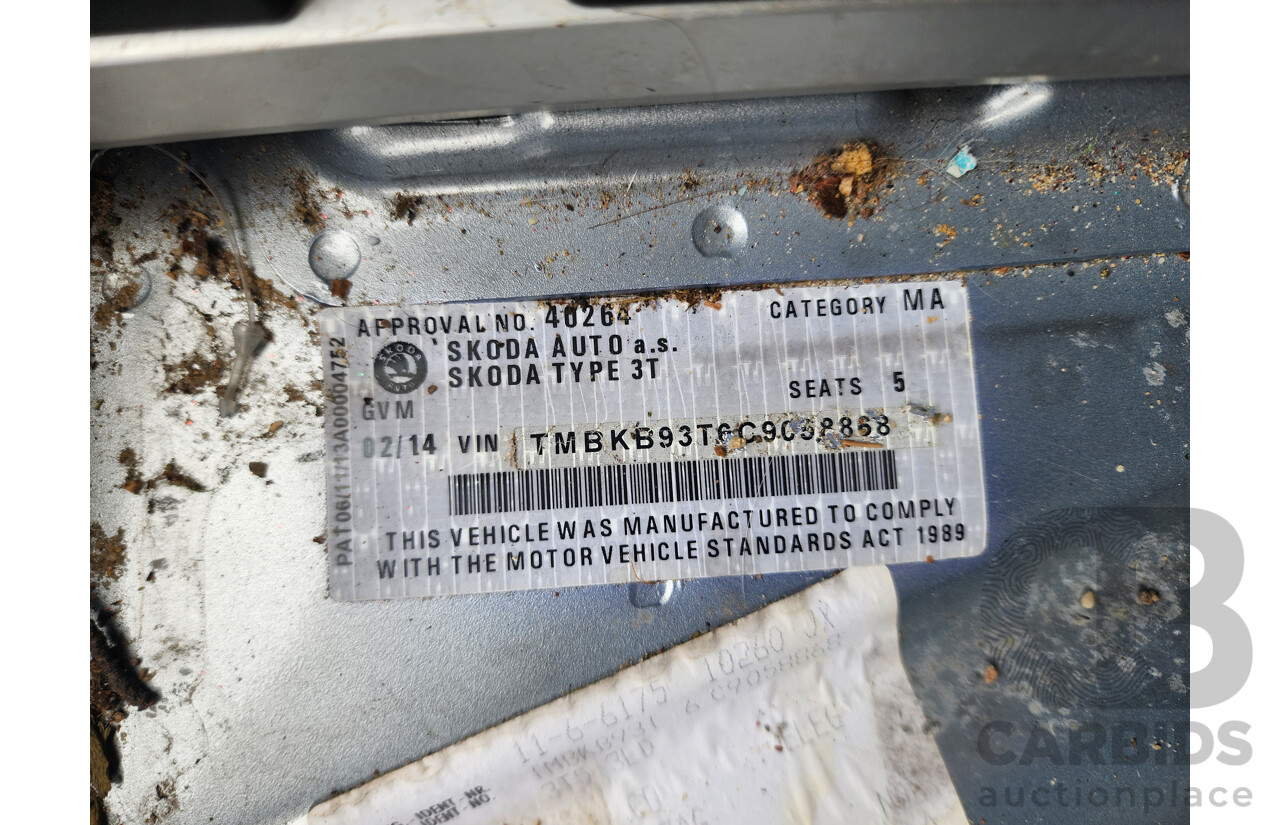 2/2014 Skoda Superb 118 TSI Elegance 3T MY13 4d Wagon Silver 1.8L