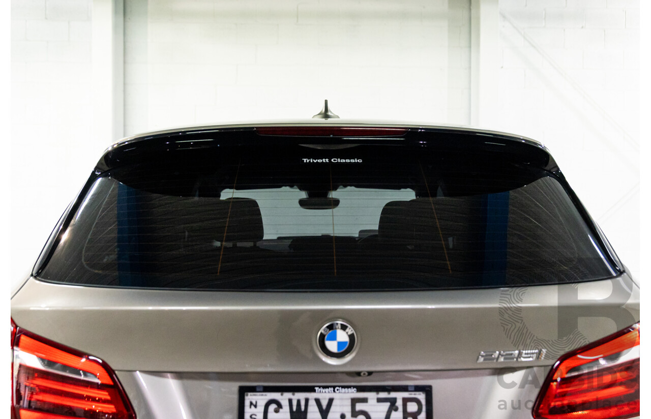 12/2014 BMW 2 25i Active Tourer Sport Line F45 4d Wagon Platinum Silver Turbo 2.0L