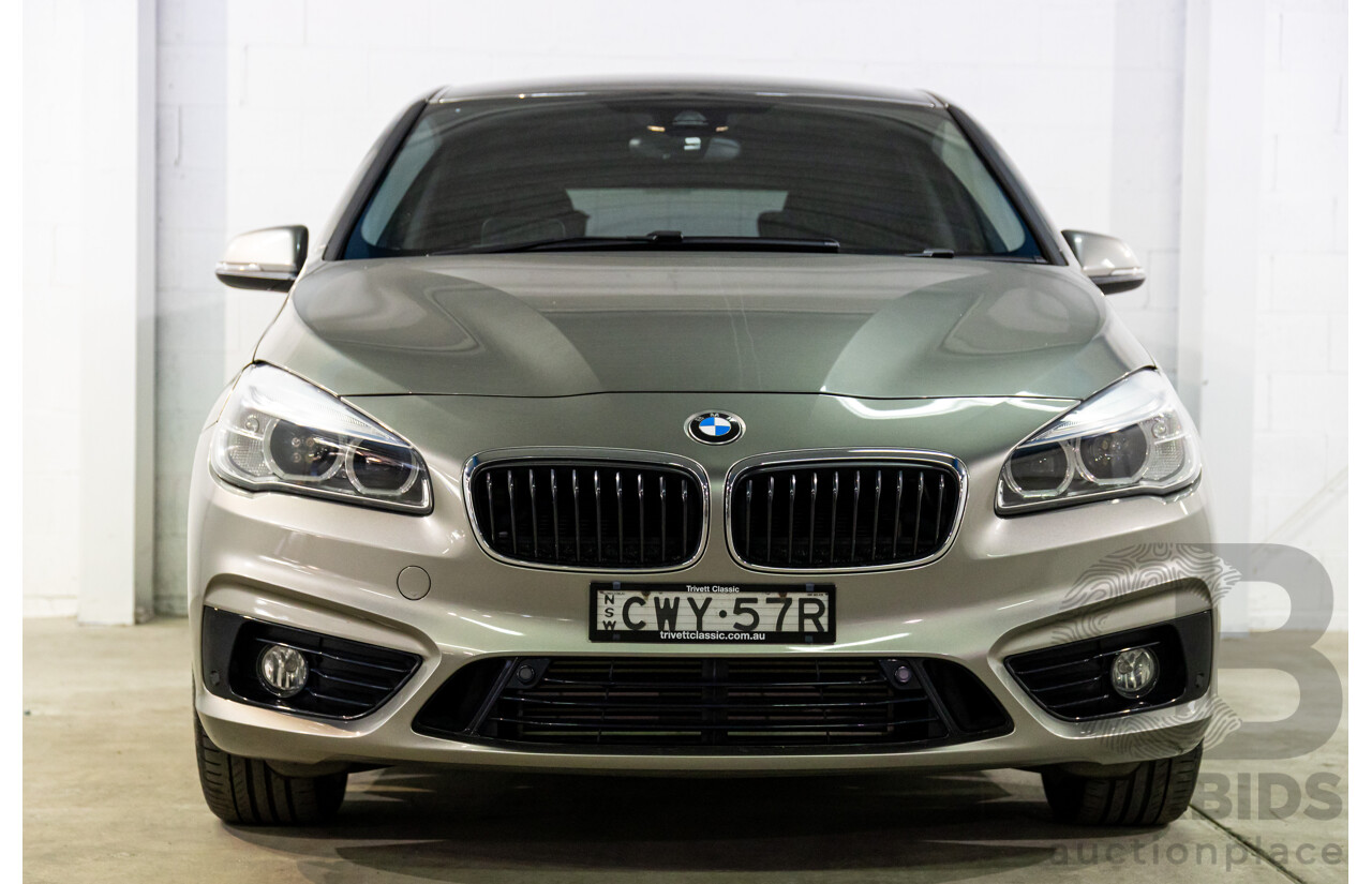 12/2014 BMW 2 25i Active Tourer Sport Line F45 4d Wagon Platinum Silver Turbo 2.0L