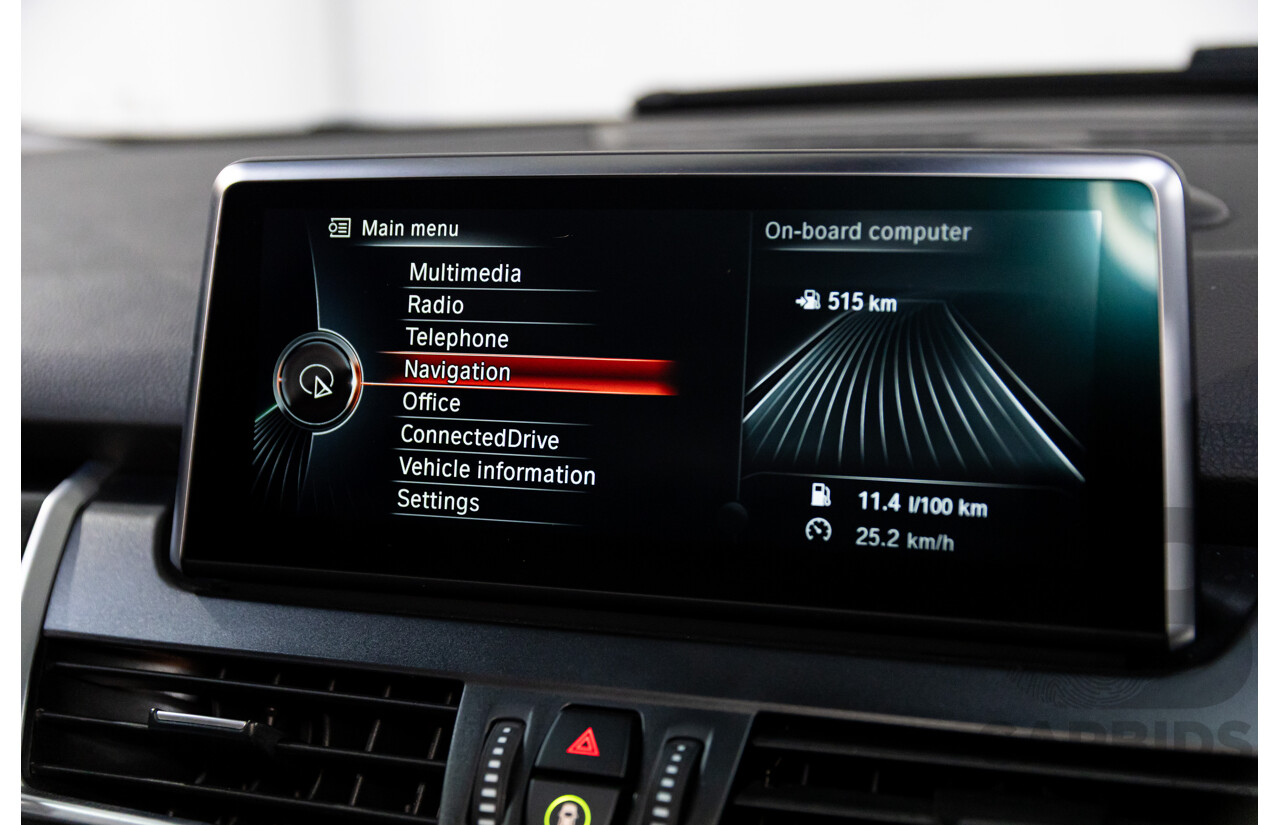 12/2014 BMW 2 25i Active Tourer Sport Line F45 4d Wagon Platinum Silver Turbo 2.0L