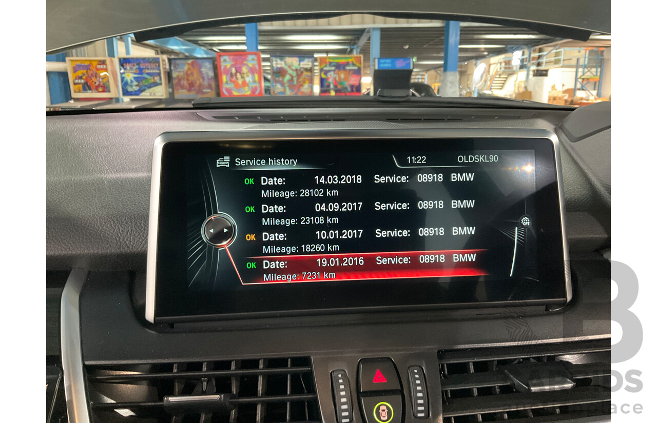 12/2014 BMW 2 25i Active Tourer Sport Line F45 4d Wagon Platinum Silver Turbo 2.0L