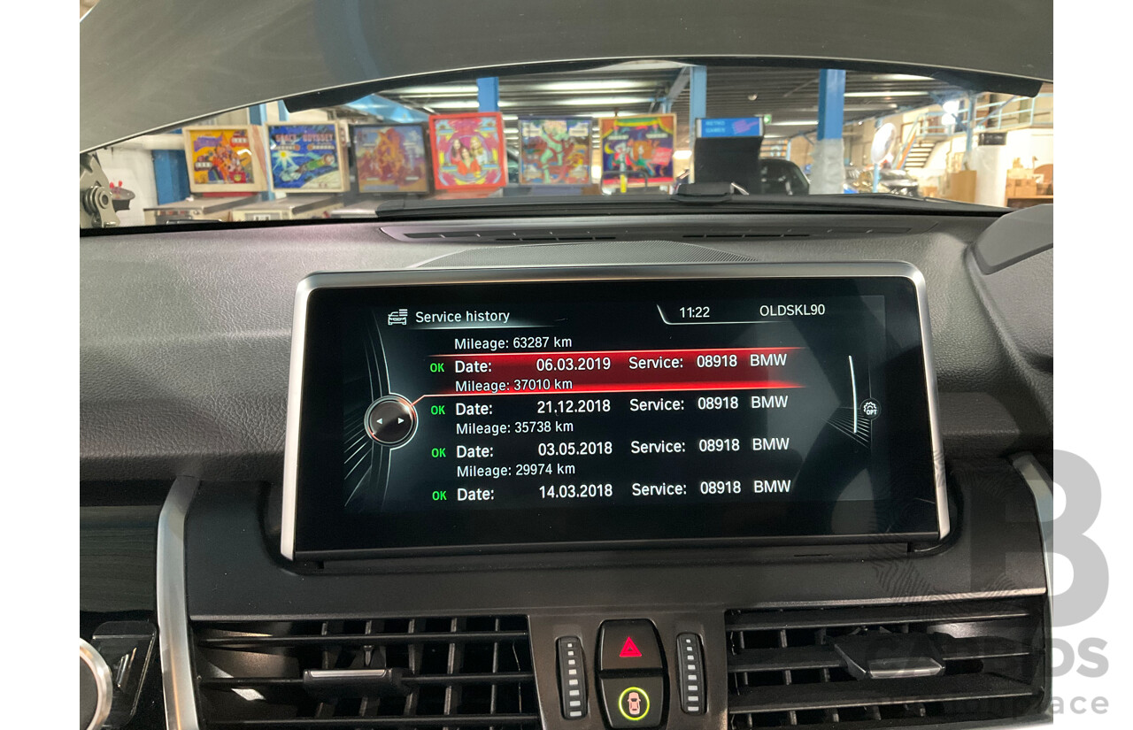 12/2014 BMW 2 25i Active Tourer Sport Line F45 4d Wagon Platinum Silver Turbo 2.0L