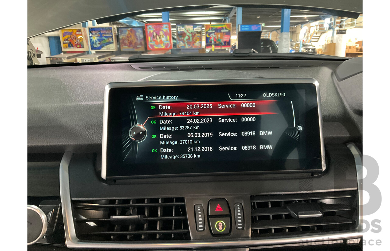 12/2014 BMW 2 25i Active Tourer Sport Line F45 4d Wagon Platinum Silver Turbo 2.0L