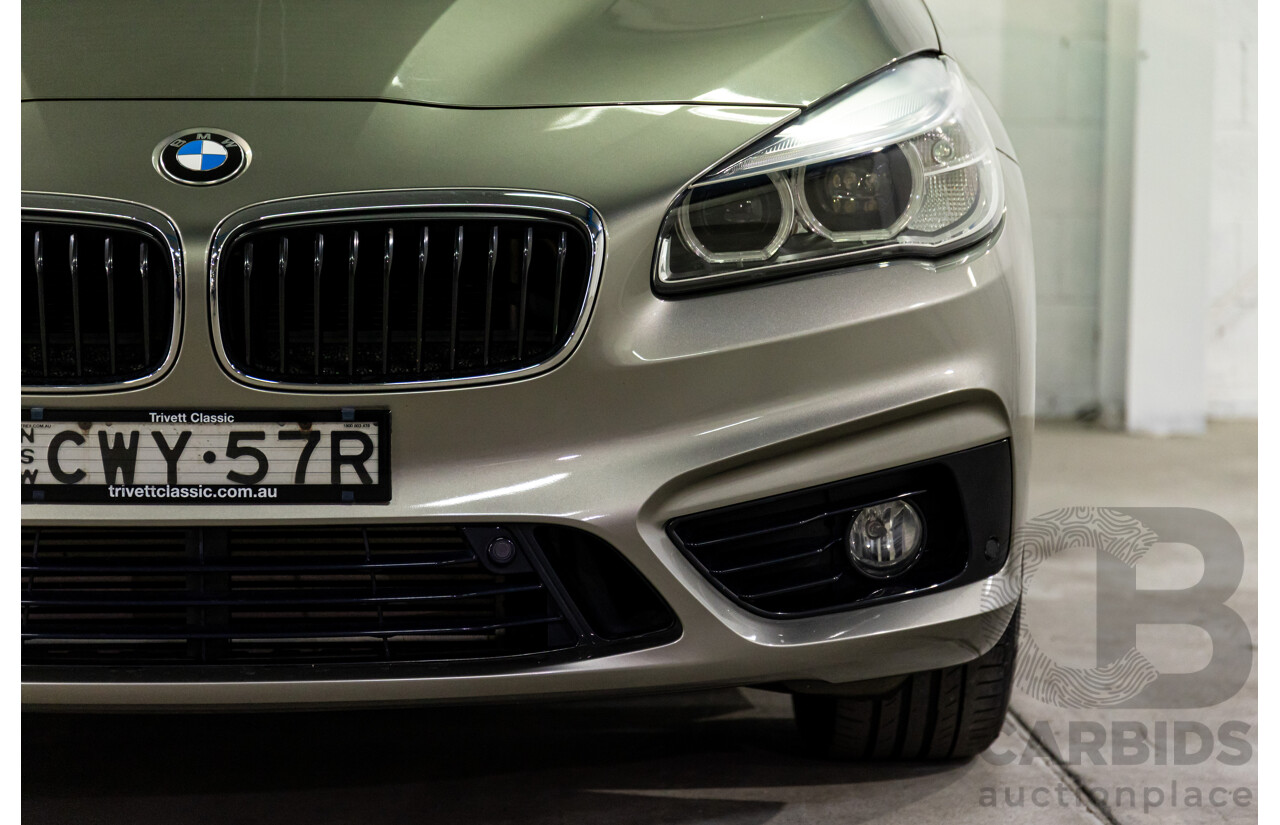 12/2014 BMW 2 25i Active Tourer Sport Line F45 4d Wagon Platinum Silver Turbo 2.0L