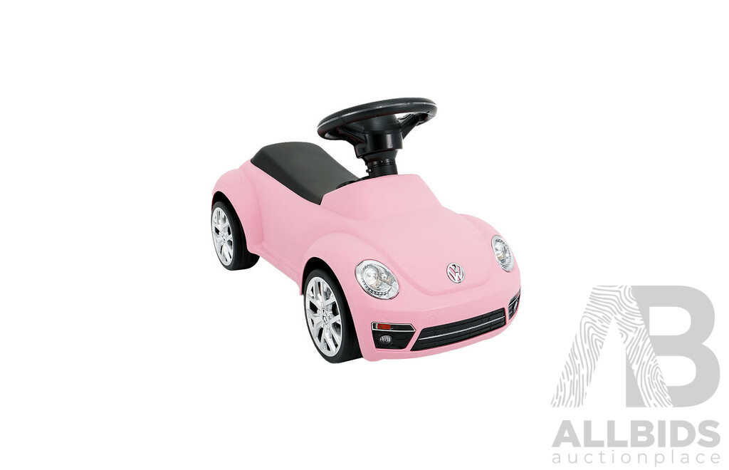 Pink Volkswagen Beetle Ride on Car for Kids
