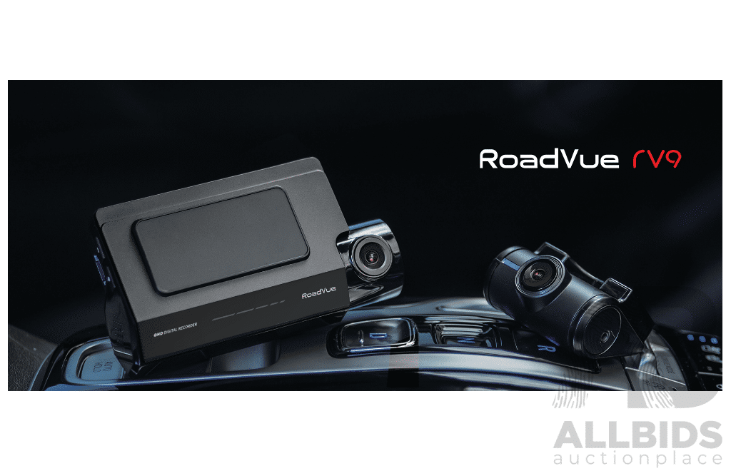 RoadVue Rv9 Dashcam - Valued at $1,000