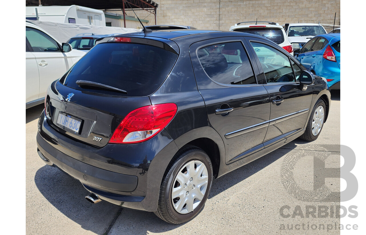 12/2010 Peugeot 207 XT MY10 5d Hatchback Black 1.6L