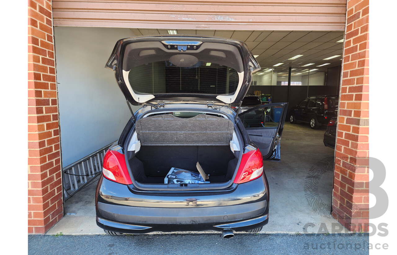 12/2010 Peugeot 207 XT MY10 5d Hatchback Black 1.6L