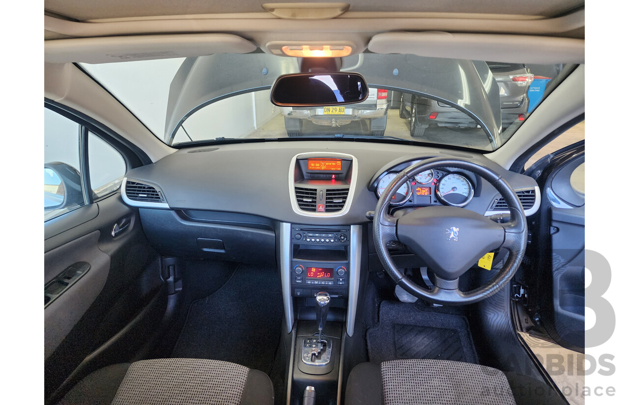 12/2010 Peugeot 207 XT MY10 5d Hatchback Black 1.6L