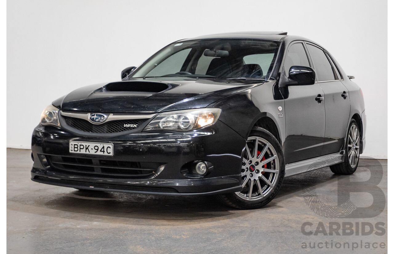 05/2010 Subaru Impreza WRX Club Spec 10 (AWD) MY10 4D Sedan Obsidian Black Turbo 2.5L