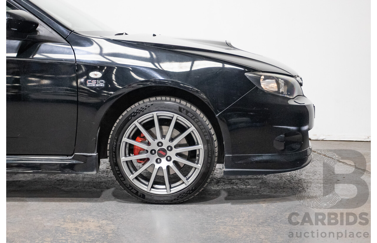 05/2010 Subaru Impreza WRX Club Spec 10 (AWD) MY10 4D Sedan Obsidian Black Turbo 2.5L