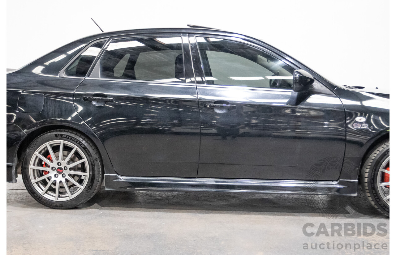 05/2010 Subaru Impreza WRX Club Spec 10 (AWD) MY10 4D Sedan Obsidian Black Turbo 2.5L