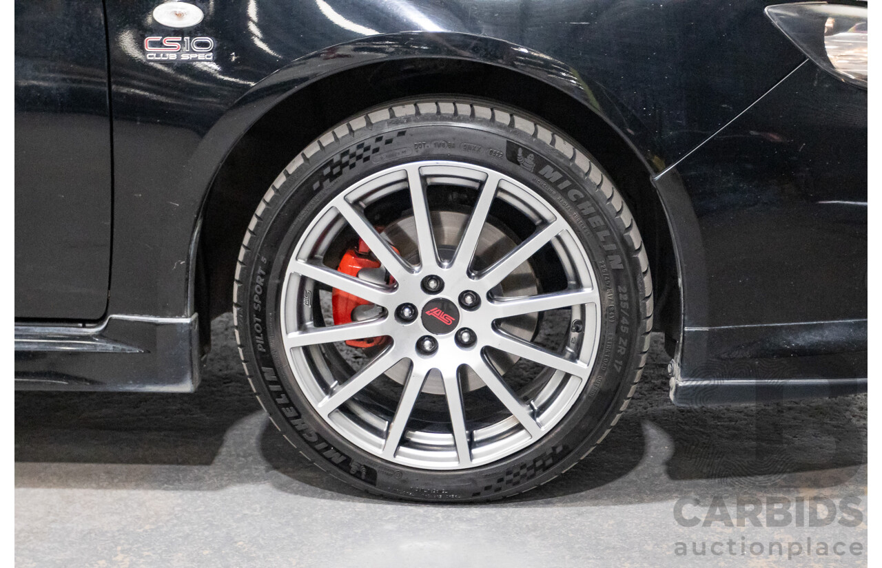 05/2010 Subaru Impreza WRX Club Spec 10 (AWD) MY10 4D Sedan Obsidian Black Turbo 2.5L