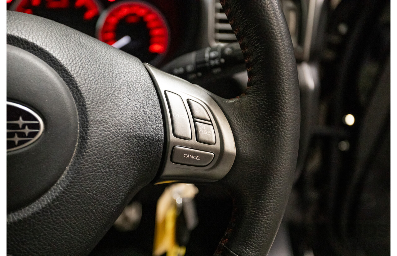 05/2010 Subaru Impreza WRX Club Spec 10 (AWD) MY10 4D Sedan Obsidian Black Turbo 2.5L