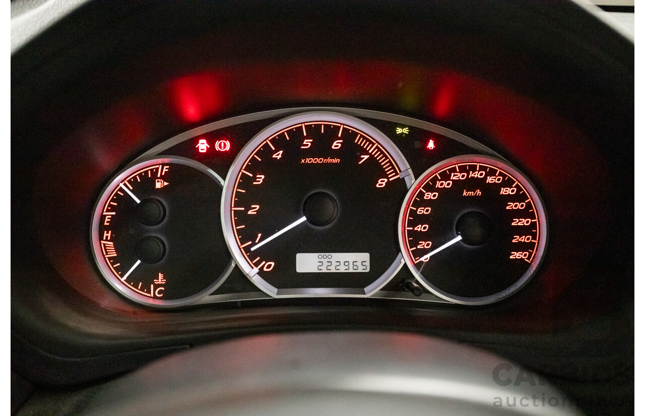 05/2010 Subaru Impreza WRX Club Spec 10 (AWD) MY10 4D Sedan Obsidian Black Turbo 2.5L