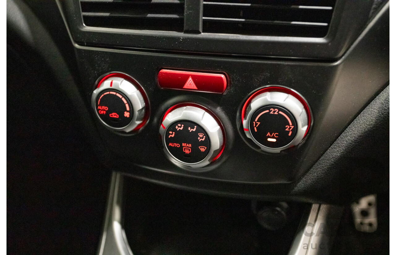 05/2010 Subaru Impreza WRX Club Spec 10 (AWD) MY10 4D Sedan Obsidian Black Turbo 2.5L