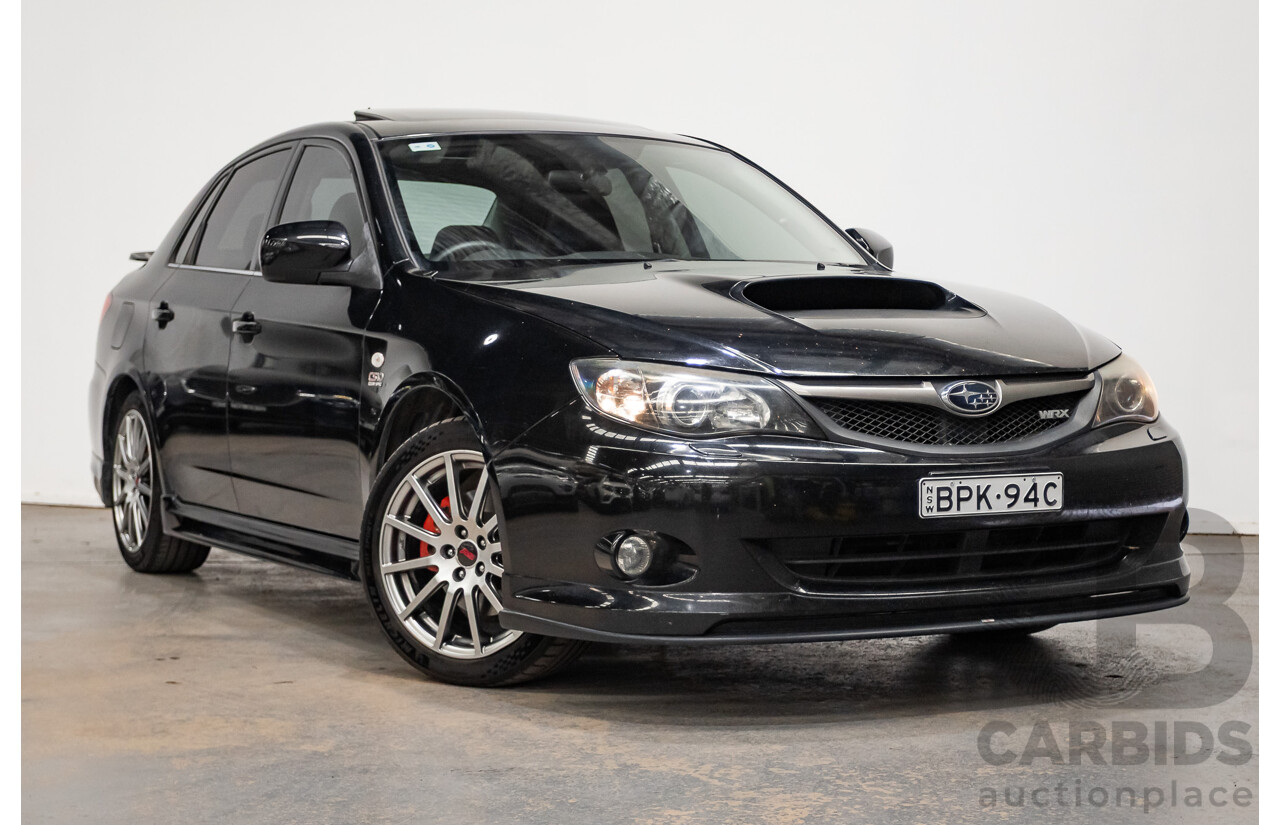 05/2010 Subaru Impreza WRX Club Spec 10 (AWD) MY10 4D Sedan Obsidian Black Turbo 2.5L