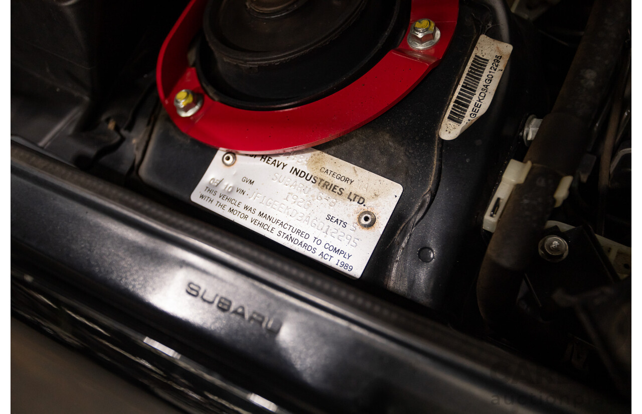 05/2010 Subaru Impreza WRX Club Spec 10 (AWD) MY10 4D Sedan Obsidian Black Turbo 2.5L