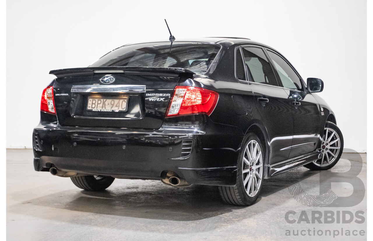 05/2010 Subaru Impreza WRX Club Spec 10 (AWD) MY10 4D Sedan Obsidian Black Turbo 2.5L