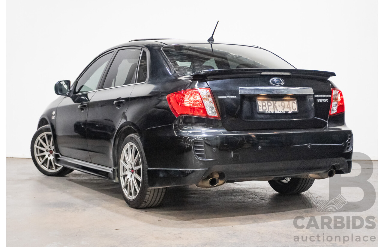 05/2010 Subaru Impreza WRX Club Spec 10 (AWD) MY10 4D Sedan Obsidian Black Turbo 2.5L