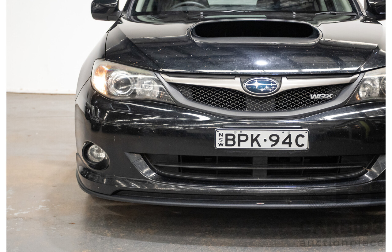 05/2010 Subaru Impreza WRX Club Spec 10 (AWD) MY10 4D Sedan Obsidian Black Turbo 2.5L