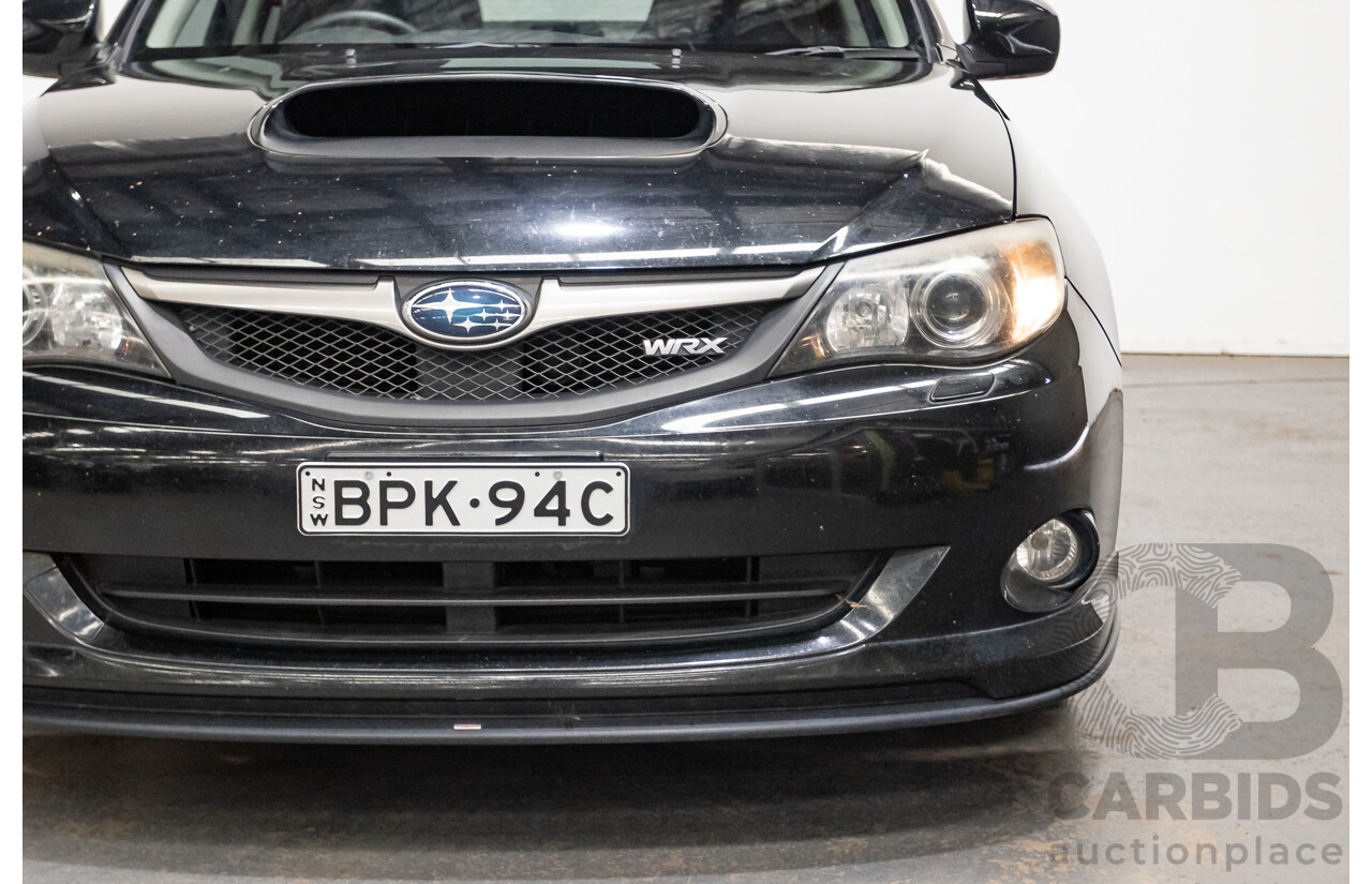 05/2010 Subaru Impreza WRX Club Spec 10 (AWD) MY10 4D Sedan Obsidian Black Turbo 2.5L