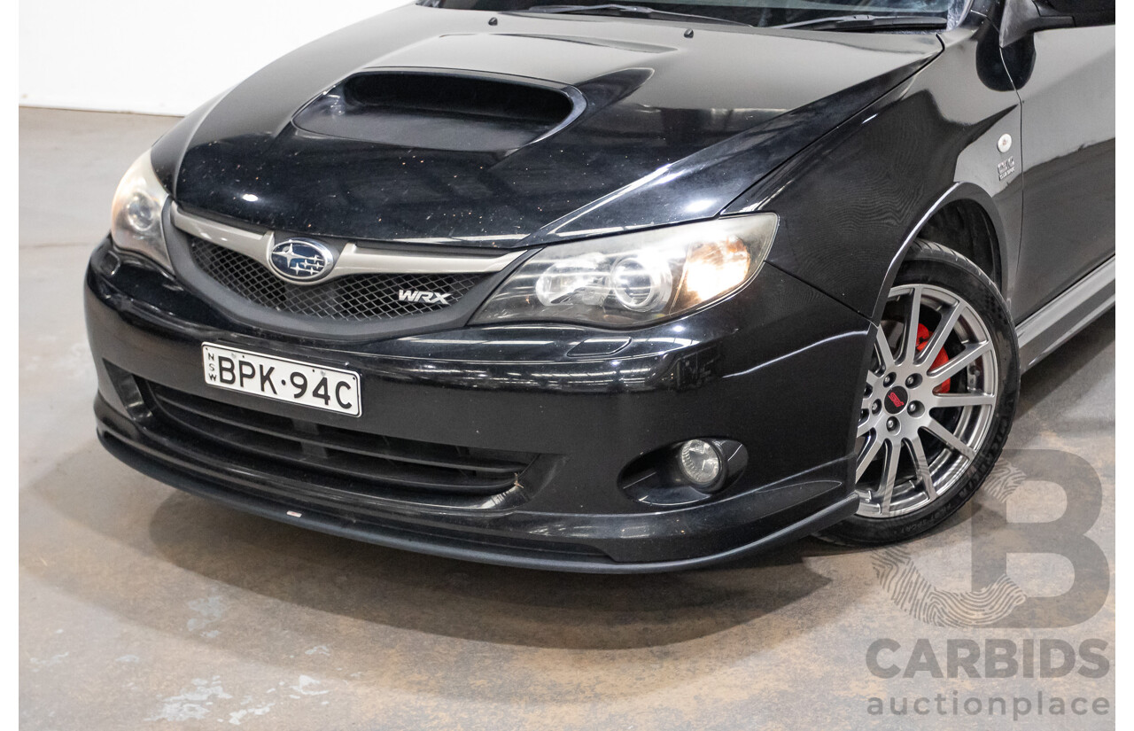 05/2010 Subaru Impreza WRX Club Spec 10 (AWD) MY10 4D Sedan Obsidian Black Turbo 2.5L