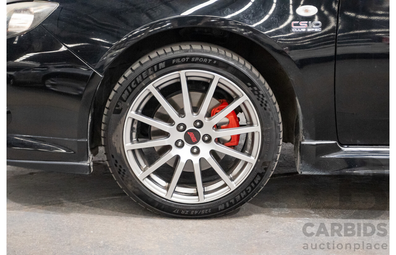 05/2010 Subaru Impreza WRX Club Spec 10 (AWD) MY10 4D Sedan Obsidian Black Turbo 2.5L