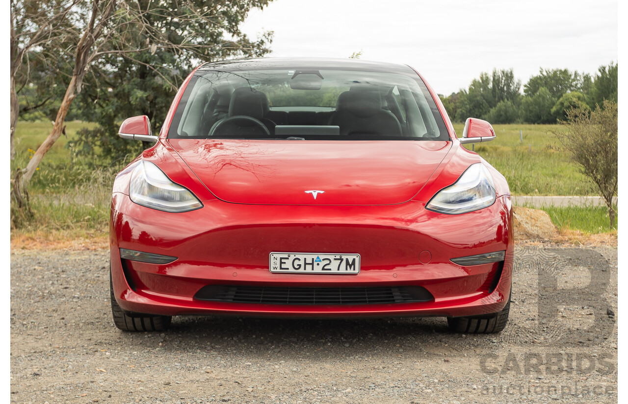 01/2020 Tesla Model 3 Performance (AWD) Dual Motor 4d Sedan Red - Dedicated Electric EV 335kw