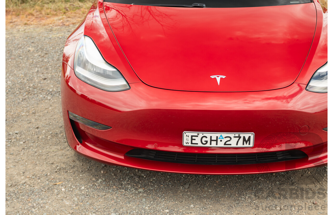 01/2020 Tesla Model 3 Performance (AWD) Dual Motor 4d Sedan Red - Dedicated Electric EV 335kw