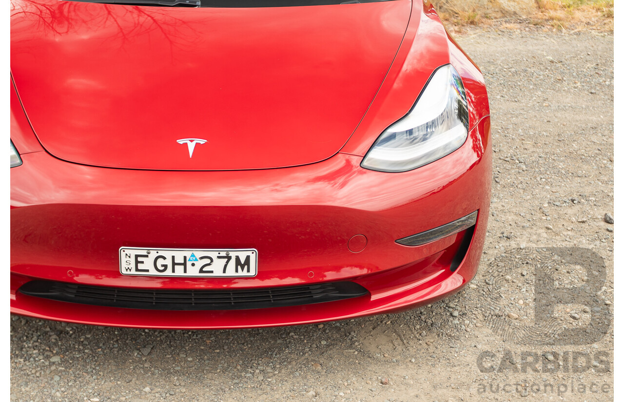 01/2020 Tesla Model 3 Performance (AWD) Dual Motor 4d Sedan Red - Dedicated Electric EV 335kw