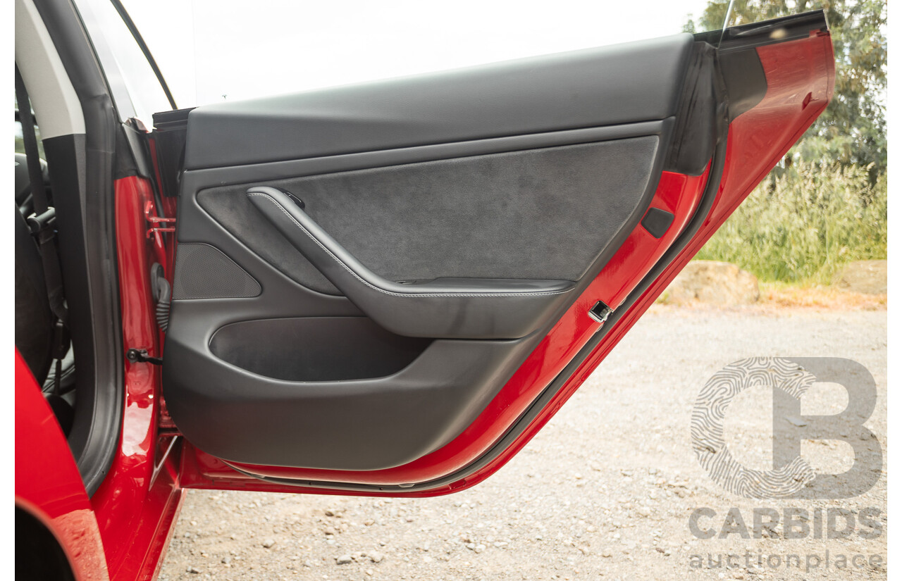 01/2020 Tesla Model 3 Performance (AWD) Dual Motor 4d Sedan Red - Dedicated Electric EV 335kw