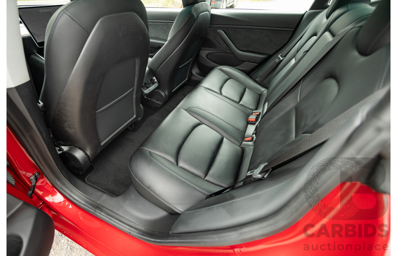 01/2020 Tesla Model 3 Performance (AWD) Dual Motor 4d Sedan Red - Dedicated Electric EV 335kw