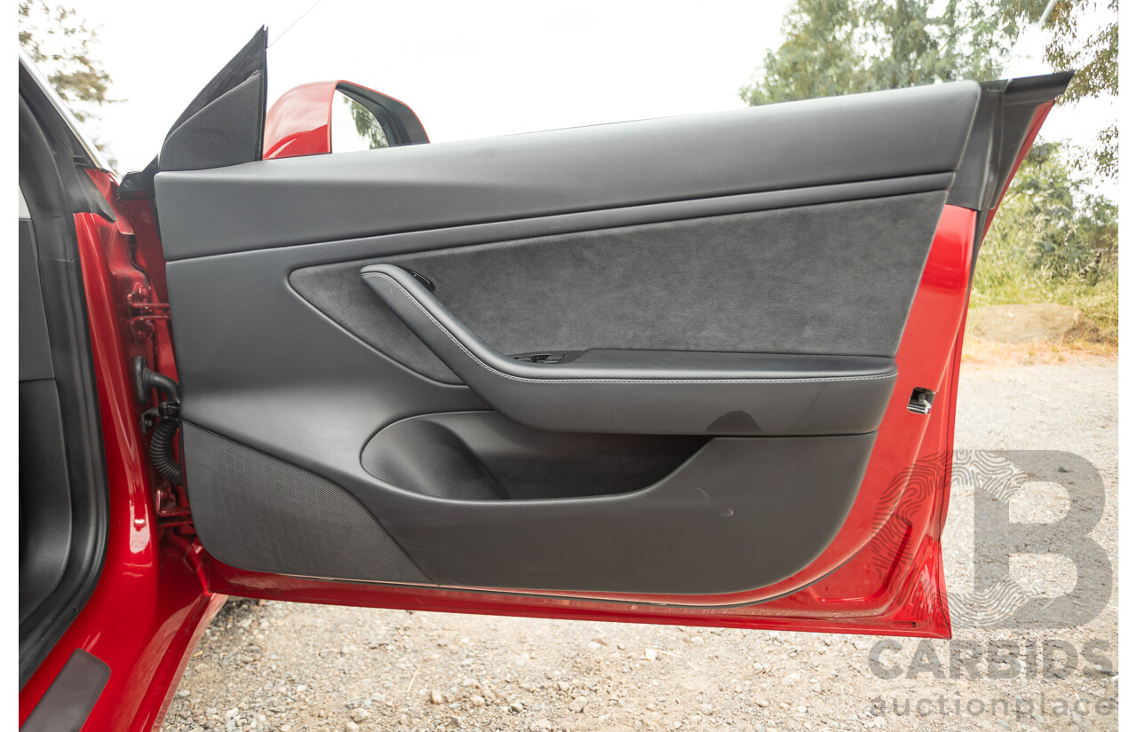 01/2020 Tesla Model 3 Performance (AWD) Dual Motor 4d Sedan Red - Dedicated Electric EV 335kw