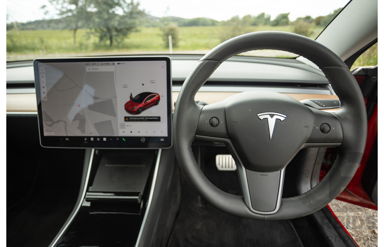 01/2020 Tesla Model 3 Performance (AWD) Dual Motor 4d Sedan Red - Dedicated Electric EV 335kw