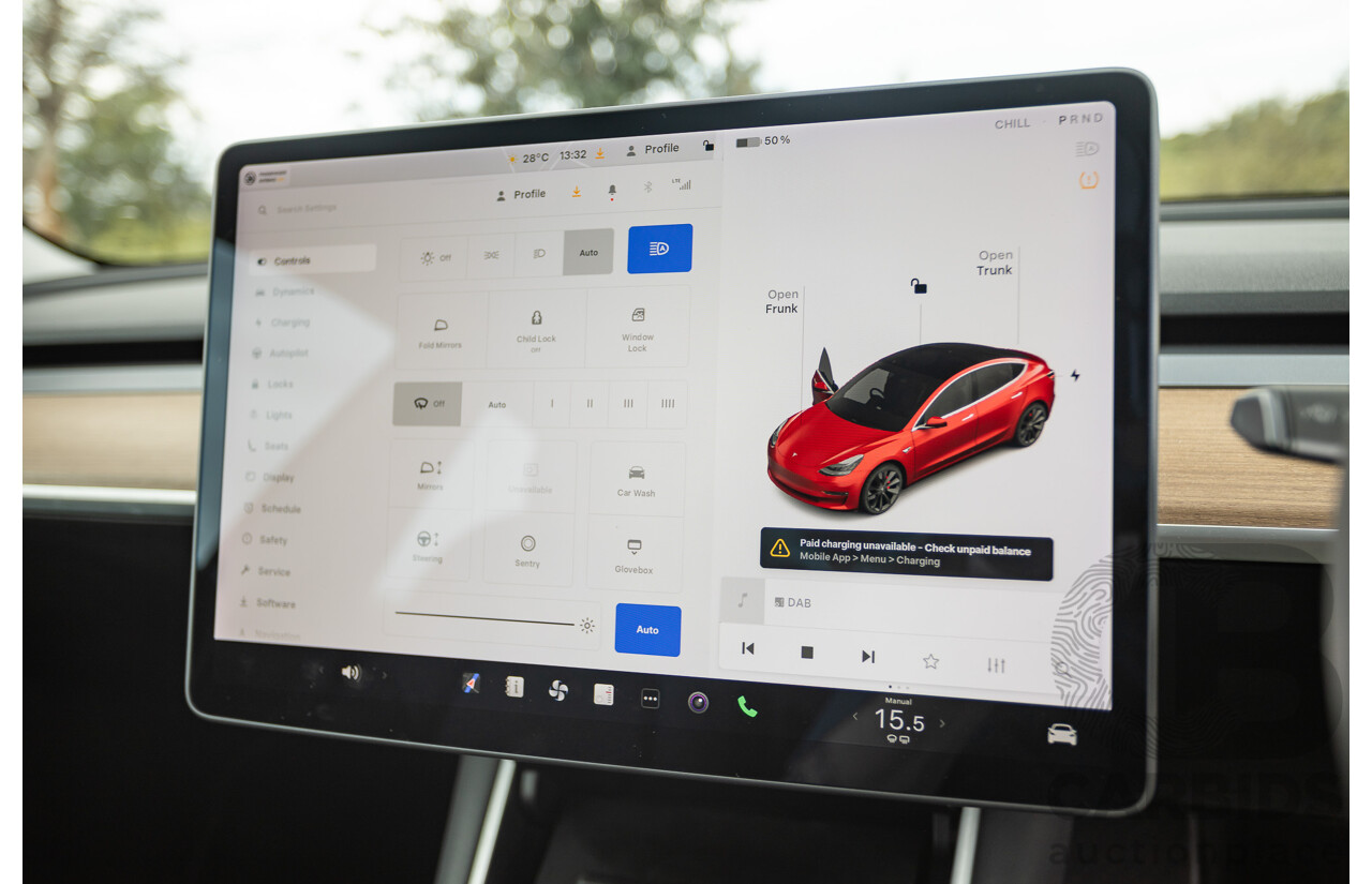 01/2020 Tesla Model 3 Performance (AWD) Dual Motor 4d Sedan Red - Dedicated Electric EV 335kw