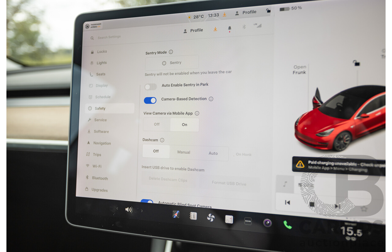 01/2020 Tesla Model 3 Performance (AWD) Dual Motor 4d Sedan Red - Dedicated Electric EV 335kw