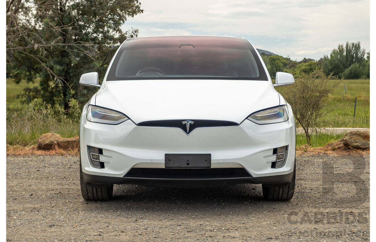 11/2016 Tesla Model X 90D (AWD) 75XB MY17 4d Wagon Pearl White Dedicated Electric EV 315kw - 7 Seater
